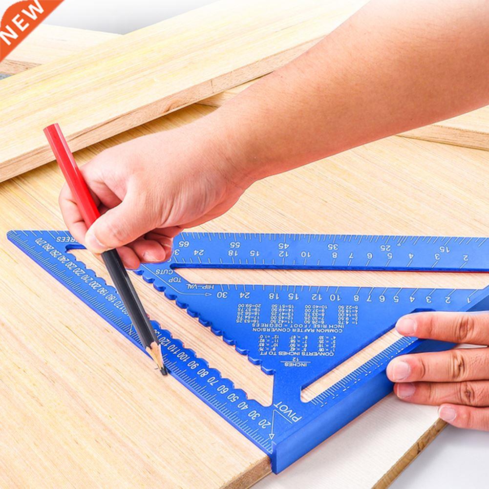 12 inch Metric Aluminum Alloy Triangular Measuring Ruler Woo