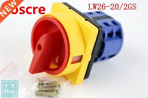 1pcs LW26-20/2GS 2 postion OFF-ON 690V 20A Padlock 2 poles 8