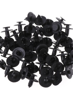 50 Pcs Black Car Door Fender Trunk Fastener Panel Clips Rive