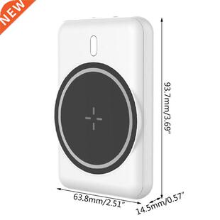 Power Bank 5000mAh Magnetc Fast Wreless Powerbank USB C Qu