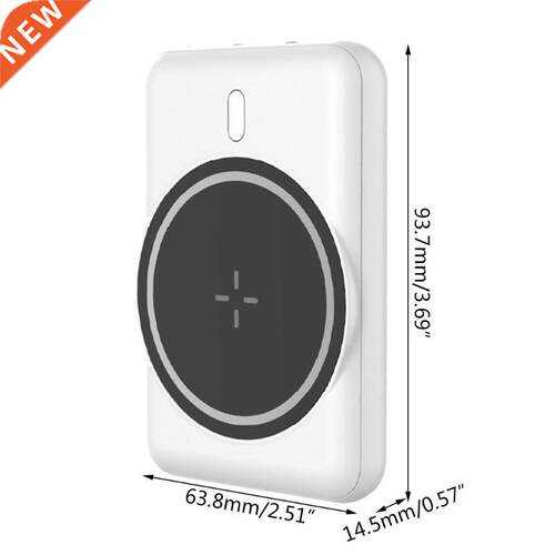 Power Bank 5000mAh Magnetc Fast Wreless Powerbank USB C Qu