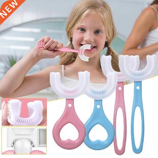 Baby Toothbrush Children 360 Degree U-shaped Child Toothbrus