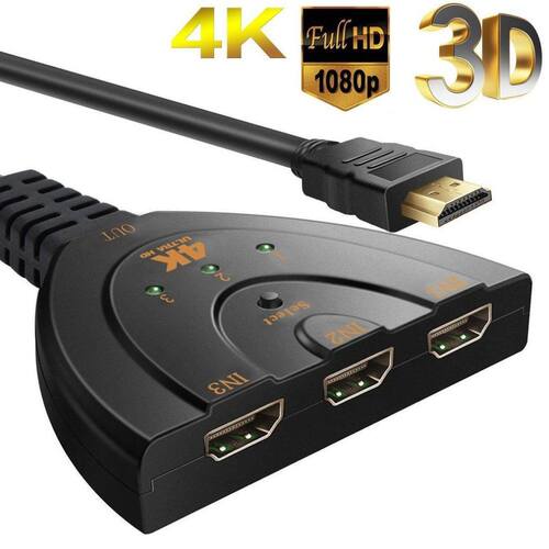 Portable  HDMI-compatible Ports In And 1 HDMI-compatible Ou