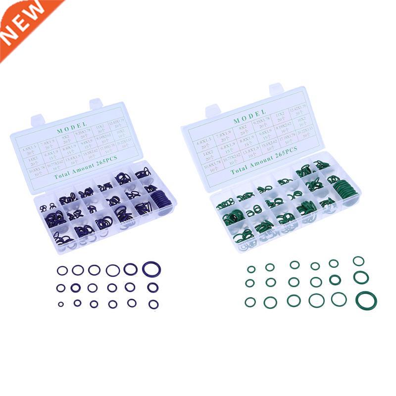 265pcs 18 Sie Car Conditioning Rubber O Ring Assortment Kit