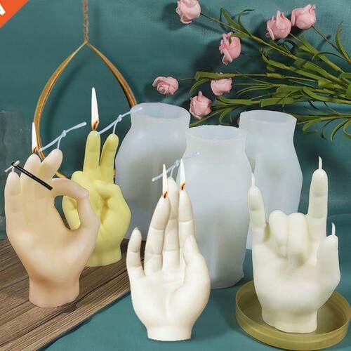 Creative Silicone Candle Molds Gesture Finger Mould Perfume