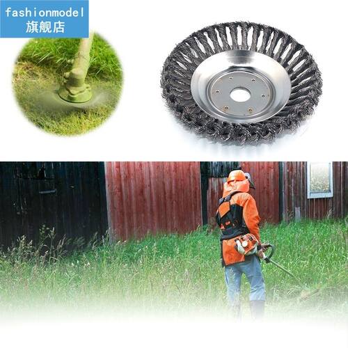 6/8 inch Steel Wire Wheel Garden Weed Brush Lawn Mower Grass