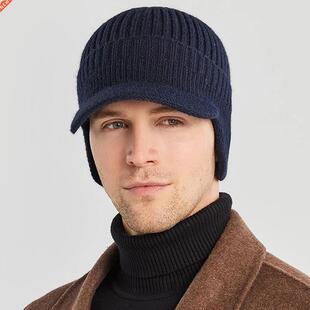 Brand Men Winter Knitted Hat Outdoor Cycling Ear Protection