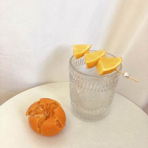 100PCS Gold Beads Bamboo Fruit Sticks For Kids Cocktail Deco