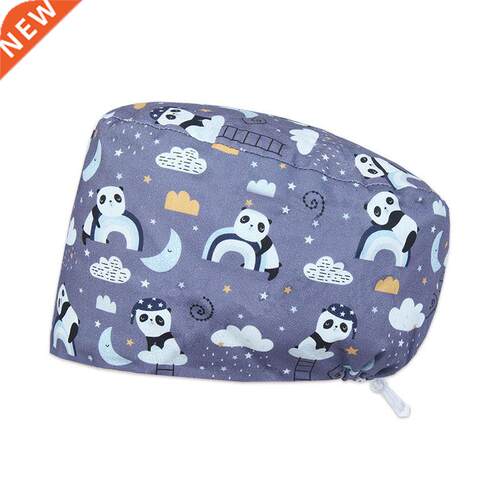 Scrub Caps Cute Panda Pattern New Design Nurse Veterinary U