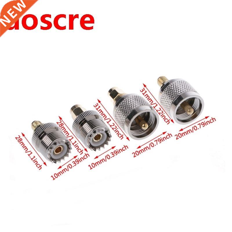 4 Pcs A13 Kit Adapter PL259 SO239 to SMA Male Female RF Conn