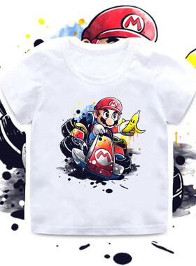 New Summer Baby Boys T shirt Super Bros Game Print Kids T-Sh
