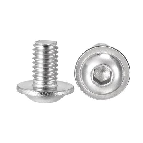 M6x10mm 304 Stainless Steel Flanged Button Head Socket Cap S