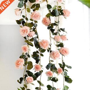 Silk Artificial Rose Vine Hanging Flowers For Wall Decoratio