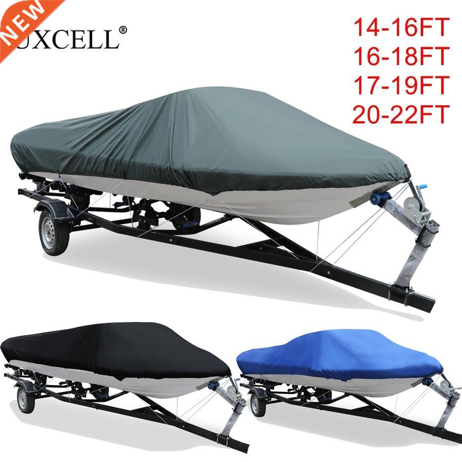 Uxcell 210D Fishing Ski Boat Cover 14-16ft/16-18ft/17-19ft/2