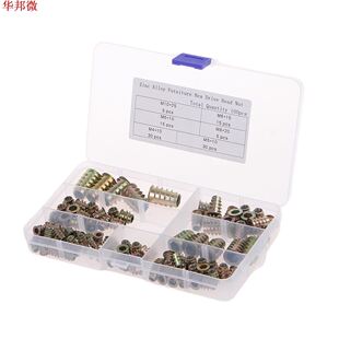 100pcs Alloy Zinc Socket Furniture Screw Hex Inserts