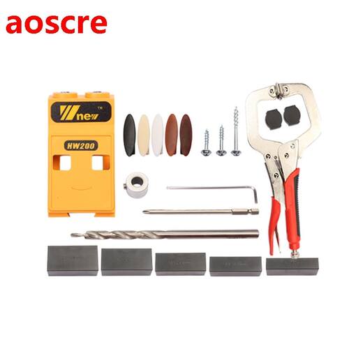 Mini Style Pocket Hole Jig Kit System For Wood Working Joi