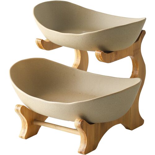 Ceramic Dim Sum Plate Living Room 3 Layers Fruit Plate Snack