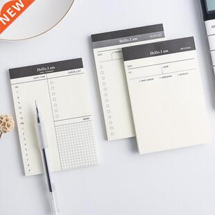 Creative Daily Schedule Memo pad To Do List Time Sticky not