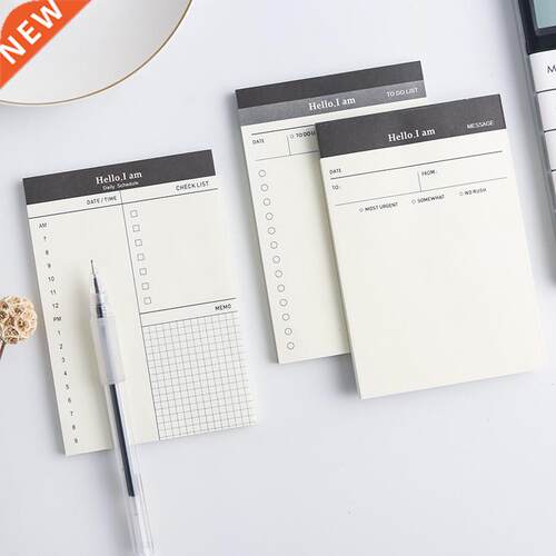 Creative Daily Schedule Memo pad To Do List Time Sticky not