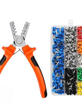 1pc Orange Crimper Plier Set Tubular terminal electrica