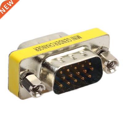15 Pin VGA SVGA Gender Changer Adaptor Connector Coupler Mal