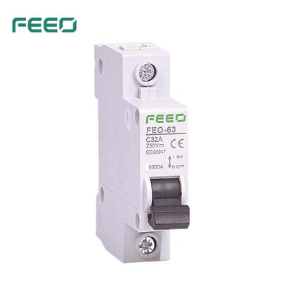 1P 6A/10A/16A/20A/25A/32A/40A/50A/63A DC 250V Circuit breake