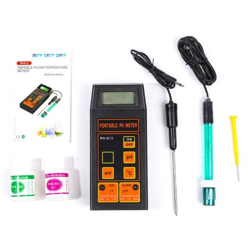 3-in-1 High Accuracy Portable pH/mV/Temp Meter + Replaceable