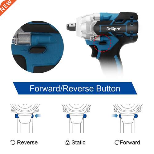 388vf Brushless Cordless Electric Impact Wrench 1/2 inch Po