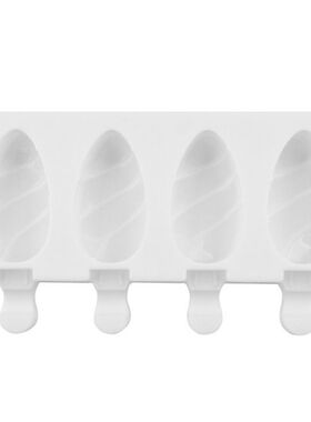 449C 4 Cell Food Grade Silicone Ice Cream Mold Juice Maker I
