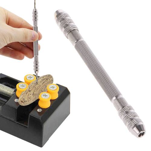 Double Headed Hand Twist Drill Chuck Drill Bit Holder Little