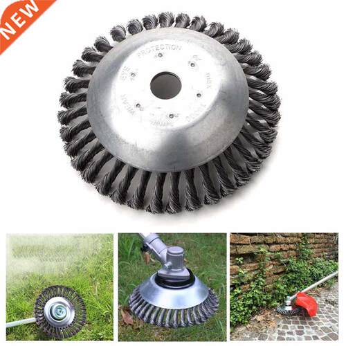 15cm Steel Wire Wheel Garden Weed Brush Lawn Mower Grass Eat