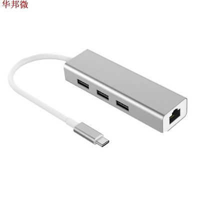 USB .1 Type C to RJ45 Hub 10/100Mbps Ethernet USB .0 Netwo