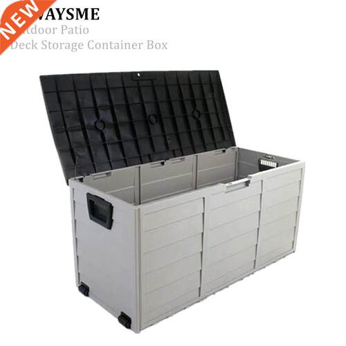 ALWAYE 112X48X54CM Deck Box Indoor/Outdoor Storage Container