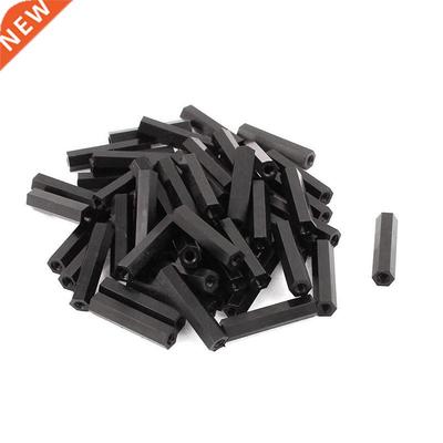 Mx25mm Nylon Hex Spacer Standoff Pillar Female Screw Nut Bl