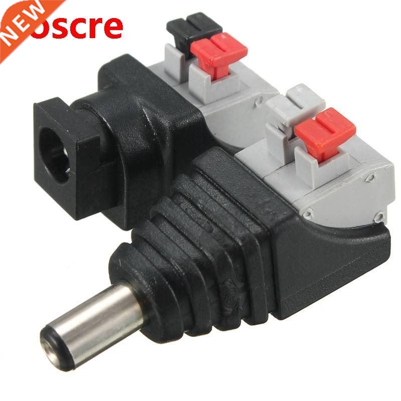 free shipping 10 Pair CCTV LED Male Female 2.1x5.5mm DC