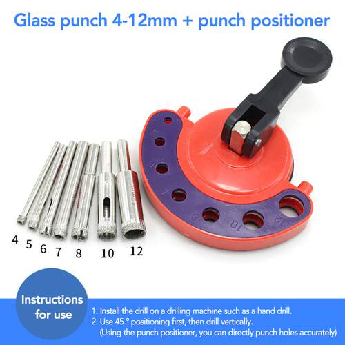 Drill Bit Guide Tile Glass Ceramic Openings Loor Pocket D