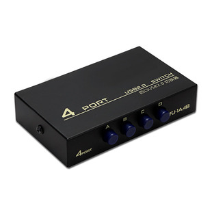 Metal Usb 2.0 4 Ports She Switch Switcher Selector Box Hub