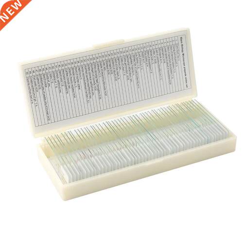 50PCS Biological Glass Sample Prepared Basic Animal Plants I