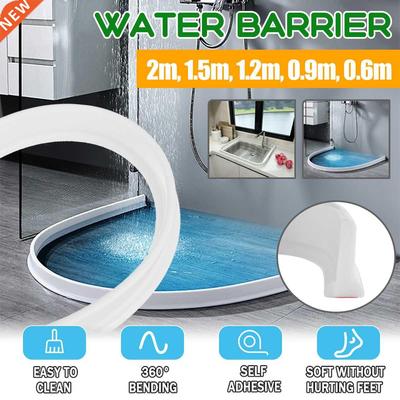 Bathroom Shower Water Stopper Water Retaining Strip Bendable