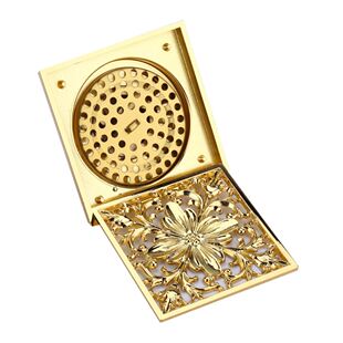 Shower Floor Drains Antique Brass Square Floor Drain with St