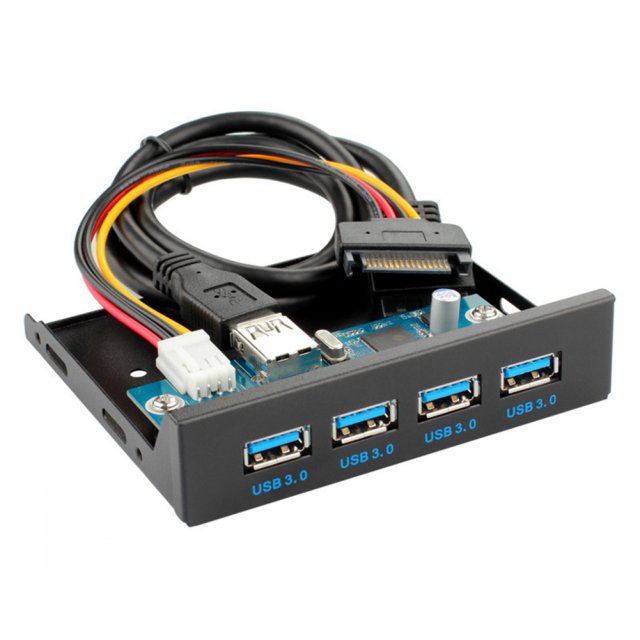 USB 3.0 Front Panel Computer Case Expansion Board 4 Ports US