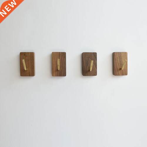 Solid Wood Bathroom Lavatory Wall Mount Robe Hook Towel Coat