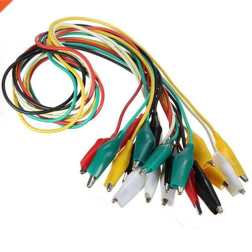 10pcs 50cm Alligator Clips Doubl e-ended Clips Crocodile Cab