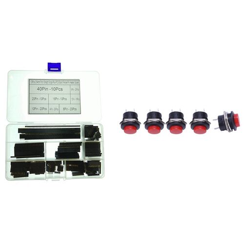 5 X SPST NO Round Cap Push Button Switch 6A/125V 3A/250V