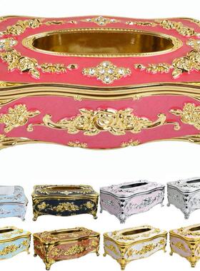 European Style Tissue Box Bathroom Paper Napkin Holder Home