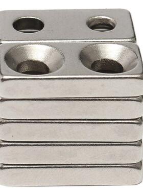 10pcs N35 Grade Strong Block Countersunk Magnet Neodymium Ma