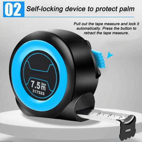 Steel Tape Measure 3 / 5 / 7.5 / 10 Meters Thickened Self-lo