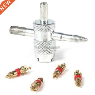 4 Way Tyre Valve Repair Remover Tool Car Bike Tire Accessory