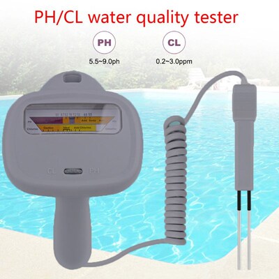 Swimming Pool Water Quality Tester PH Meter Chlorine Tester
