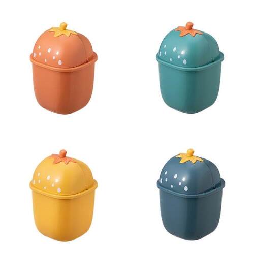 Desktop Wastebasket Countertop Trash Can, Plastic Garbage Bi
